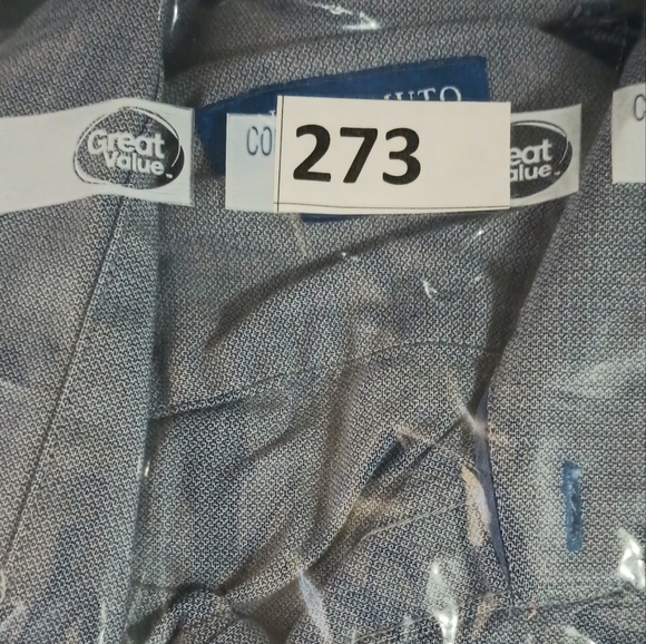 Vince Camuto Shirt, Adult Men 15.5/34-35 Blue Button Down Slim Fit Casual Shirt - Picture 11 of 12